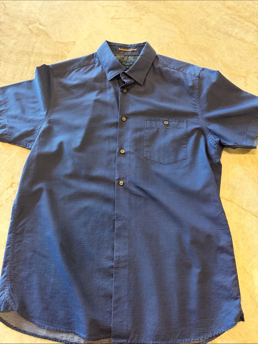 Men’s Ted Baker short sleeve navy size 4